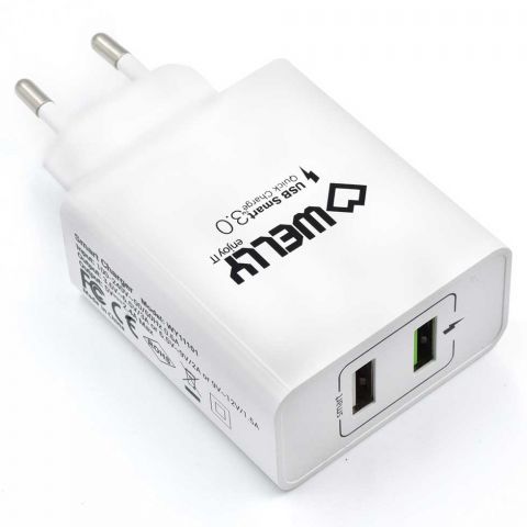 Dual Port Wall Charger with Quick Charge 3.0 Dual Port Wall Charger with Quick Charge 3.0