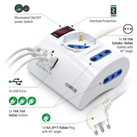 Desktop Multi Power strip Desktop Multi Power strip