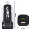 Dual Port Car Charger with Quick Charge 3.0