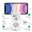 Wall adapter 1 outlet Schuko 16A Wall adapter 1 outlet Schuko 16A